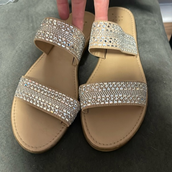 A New Day Nude Two Strap Sandals - Picture 2 of 7